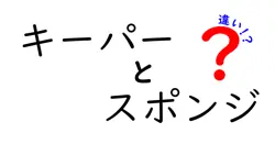 キーパーとスポンジの違いとは？選び方ガイド