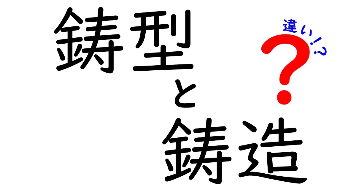 鋳型と鋳造の違いをわかりやすく解説！その役割と特徴とは？