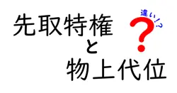 先取特権と物上代位の違いは？