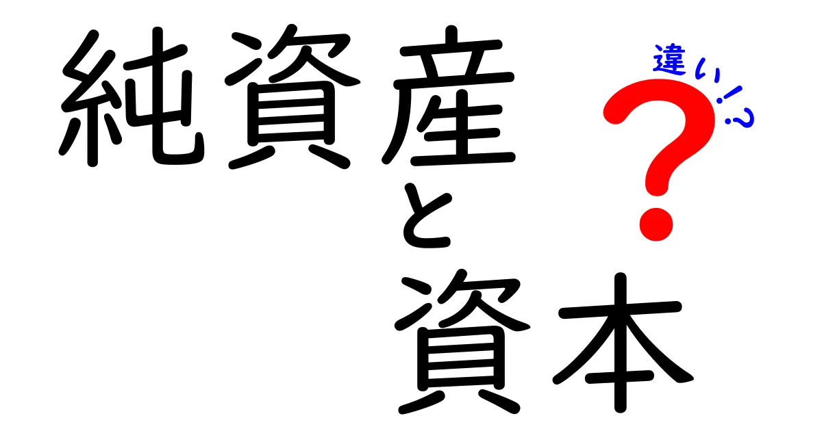 「純資産」と「資本」の違いを徹底解説！わかりやすい例と共に理解しよう