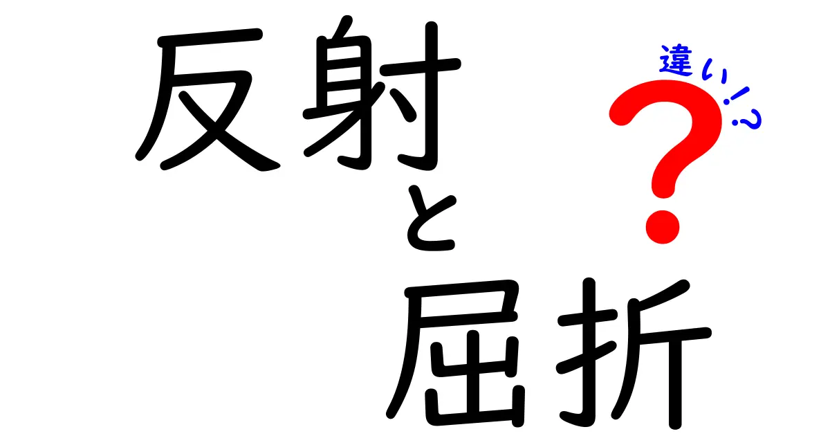 反射と屈折の違いを徹底解説!光の動きの秘密とは?