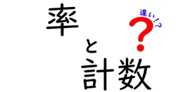 率と計数の違いは？
