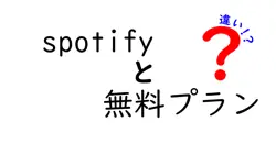 spotifyと無料プランの違いは？