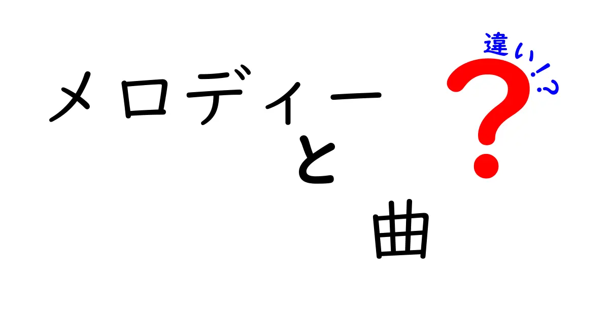 メロディーと曲の違いをわかりやすく解説！音楽の基本を知ろう