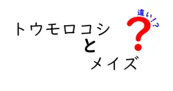 トウモロコシとメイズの違いは？