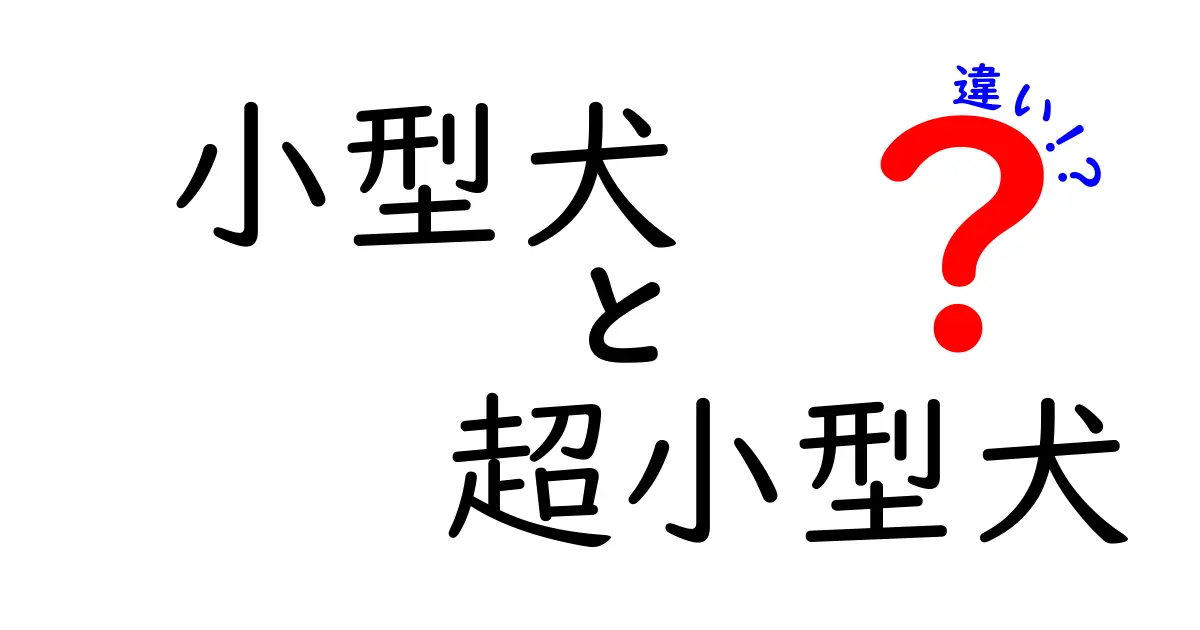 小型犬と超小型犬の違いとは？見た目や特徴を徹底解説！