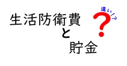 生活防衛費と貯金の違いは？