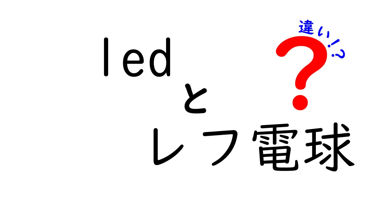 LED電球とレフ電球の違いとは？あなたに合った照明を選ぼう！