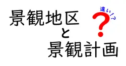 景観地区と景観計画の違いは？