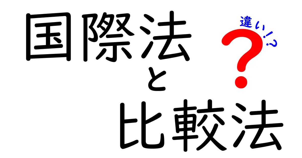 国際法と比較法の違いをわかりやすく解説!あなたが知らなかった法律の世界