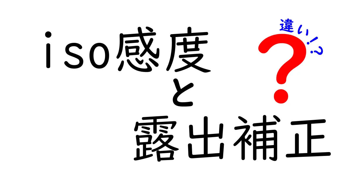 ISO感度と露出補正の違いとは？カメラ初心者でも理解できる解説