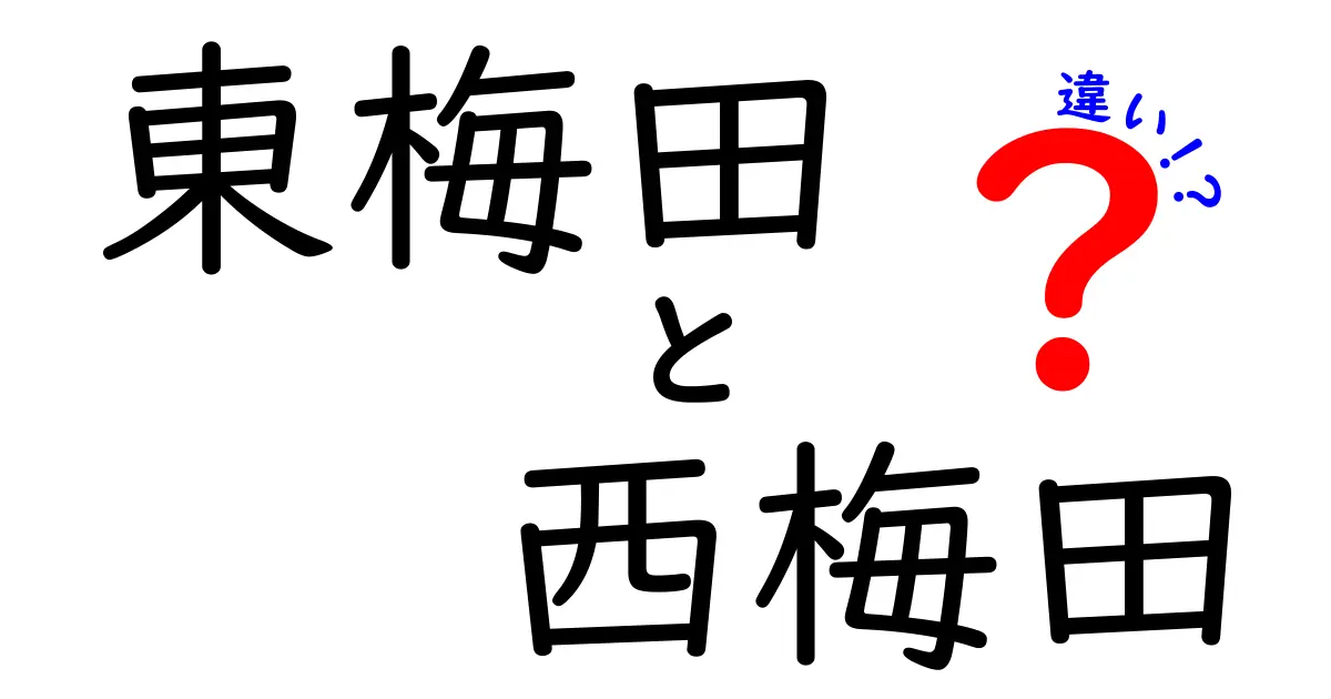 東梅田と西梅田の違いを徹底解説！どちらの方が魅力的なの？