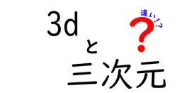3dと三次元の違いは？