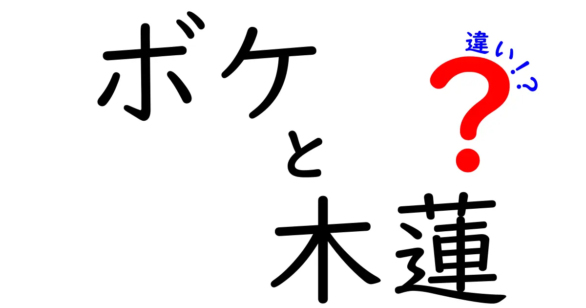 ボケと木蓮の違いを徹底解説！風味や用途の違いを知ろう