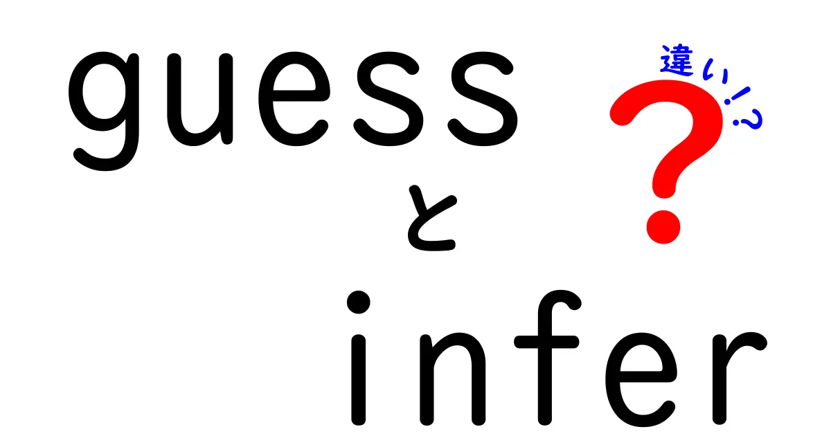 「guess」と「infer」の違いを徹底解説！あなたはどちらを使うべき？