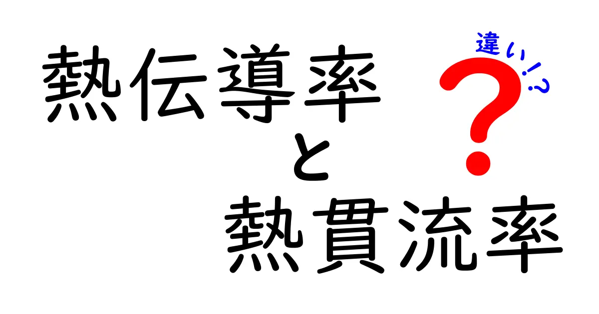 熱伝導率と熱貫流率の違いを徹底解説！あなたの生活にも影響する2つの概念とは？