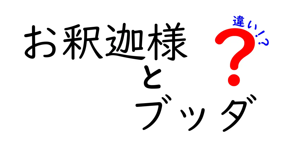 お釈迦様とブッダの違いを知ろう！その意味と歴史