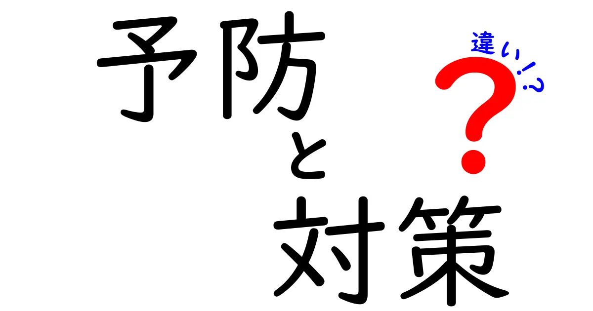 「予防」と「対策」の違いを徹底解説！あなたはどちらを選ぶべき？