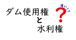 ダム使用権と水利権の違いは？