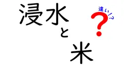 浸水と米の違いは？