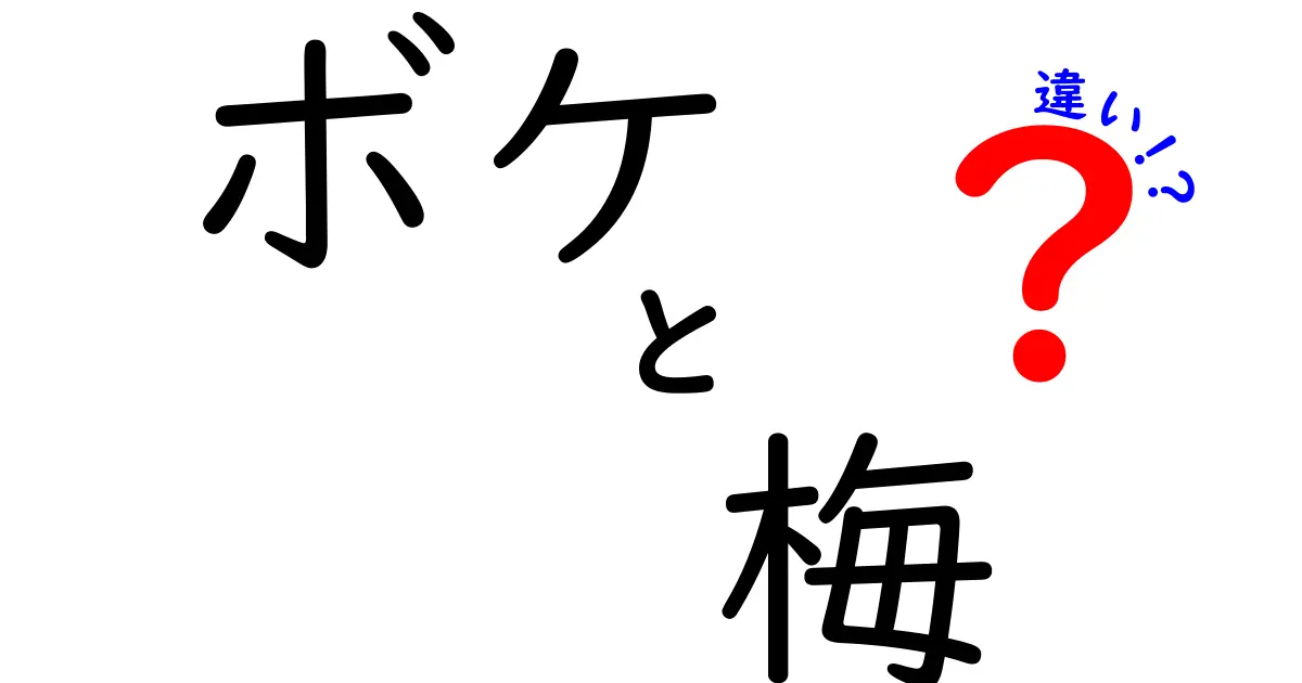 ボケと梅、その違いと魅力を徹底解説！