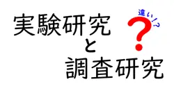 実験研究と調査研究の違いは？