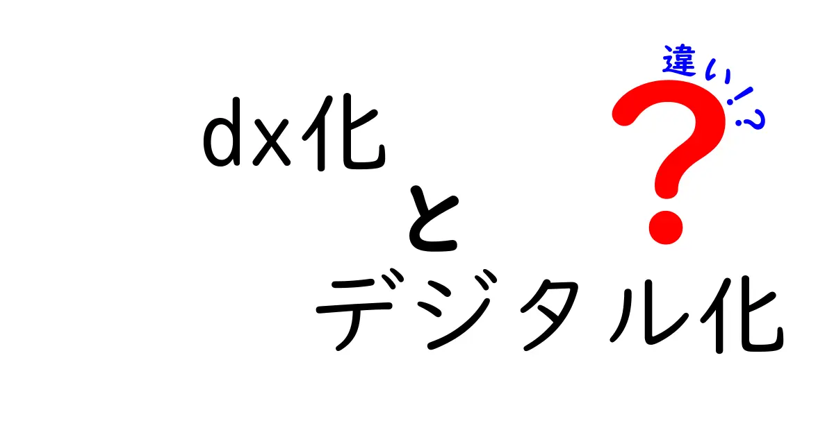 DX化とデジタル化の違いとは？その意味と活用法をわかりやすく解説します