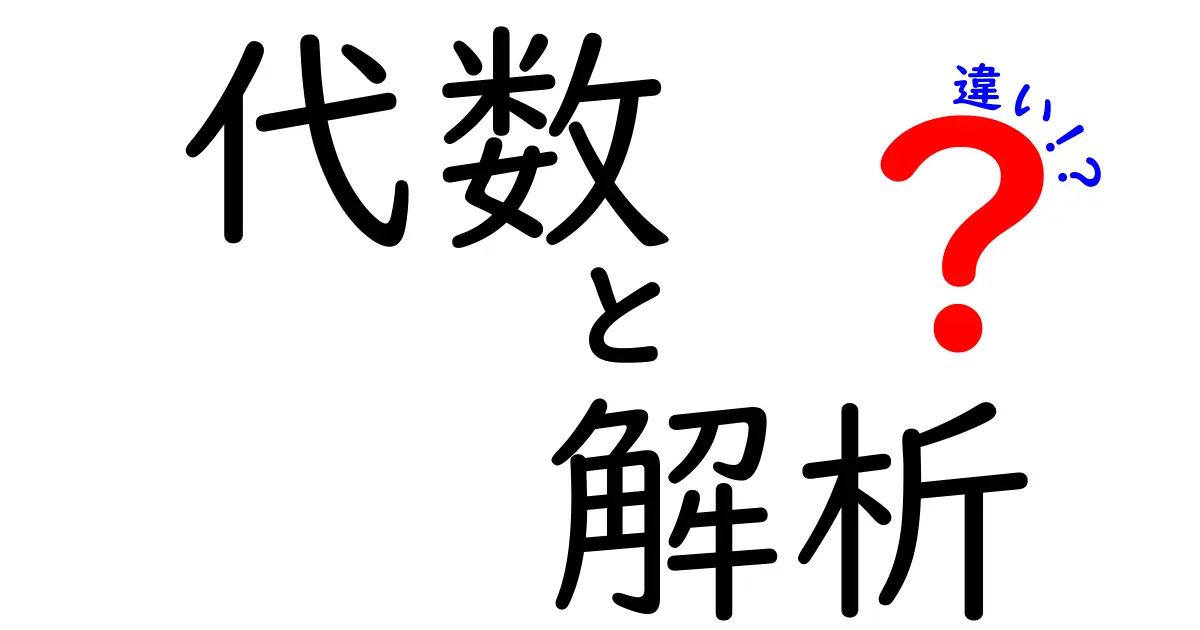 代数と解析の違いをわかりやすく解説！数学の二大分野の魅力とは？