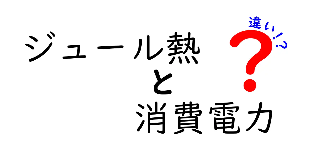 ジュール熱と消費電力の違いをわかりやすく解説！