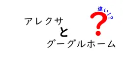 アレクサとグーグルホームの違いは？