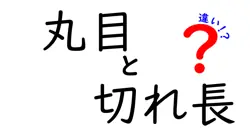 丸目と切れ長の違いは？