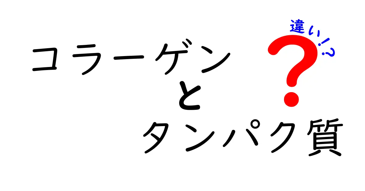 コラーゲンとタンパク質の違いを徹底解説！あなたの美容と健康に役立つ情報