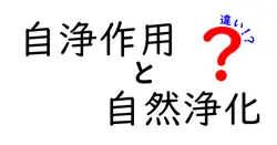 自浄作用と自然浄化の違いは？