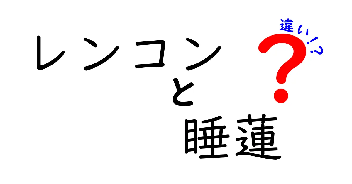 レンコンと睡蓮の違いを徹底解説！あなたは知ってる？