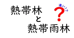 熱帯林と熱帯雨林の違いは？