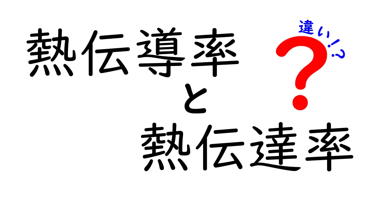 熱伝導率と熱伝達率の違いを簡単に解説！あなたの生活にも関わる大事なポイント