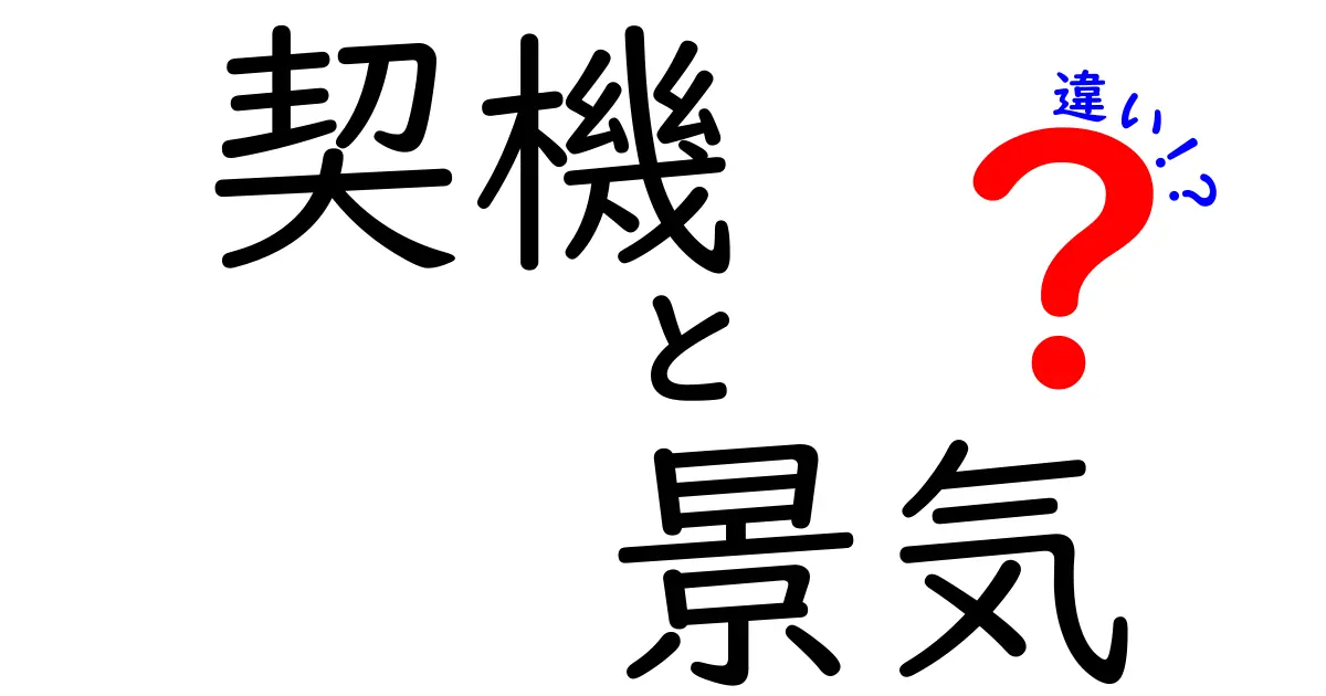 「契機」と「景気」の違いとは？ビジネスにおける重要性を解説