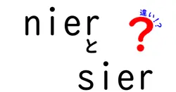 NierとSierの違いをわかりやすく解説！その意味と使い方は？