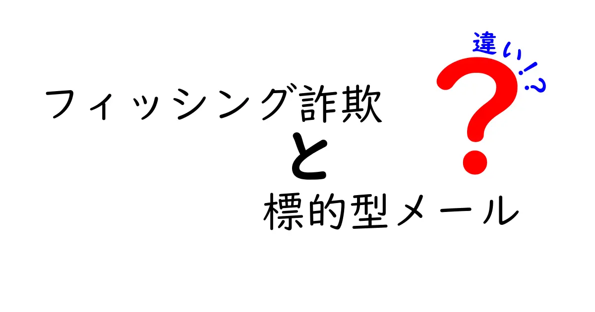 フィッシング詐欺と標的型メールの違いを徹底解説！あなたを守るために知っておくべきこと