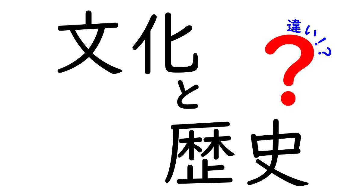 文化と歴史の違いを知ろう！