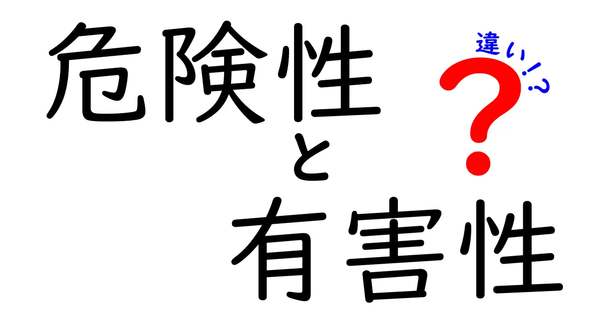 危険性と有害性の違いを理解しよう！