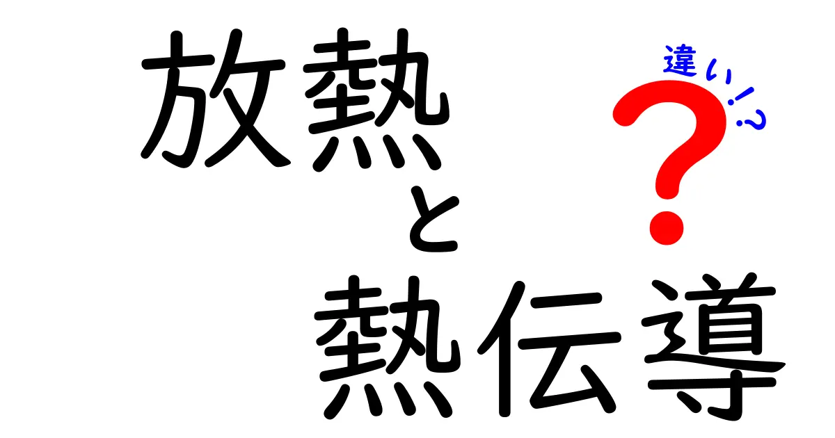 放熱と熱伝導の違いを目で見てわかる！どちらも重要な熱の世界