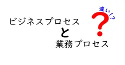 ビジネスプロセスと業務プロセスの違いは？