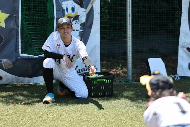 千葉ロッテマリーンズが子ども向けの野球イベントを開催