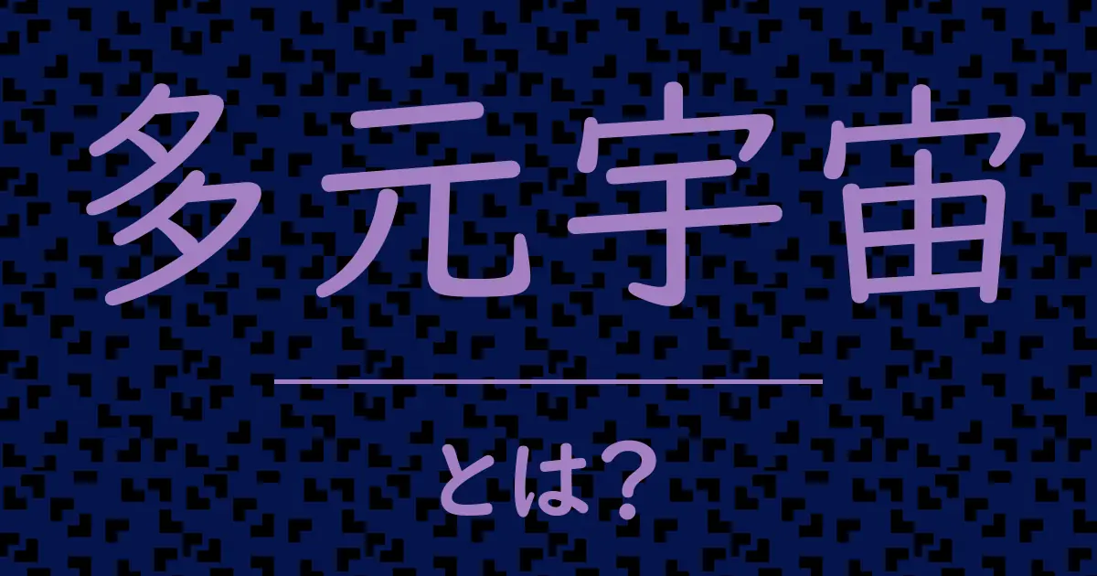 多元宇宙とは?毒舌で解説!