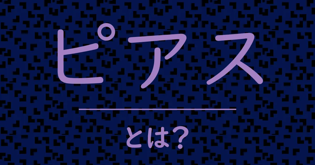 ピアスとは?毒舌で解説!