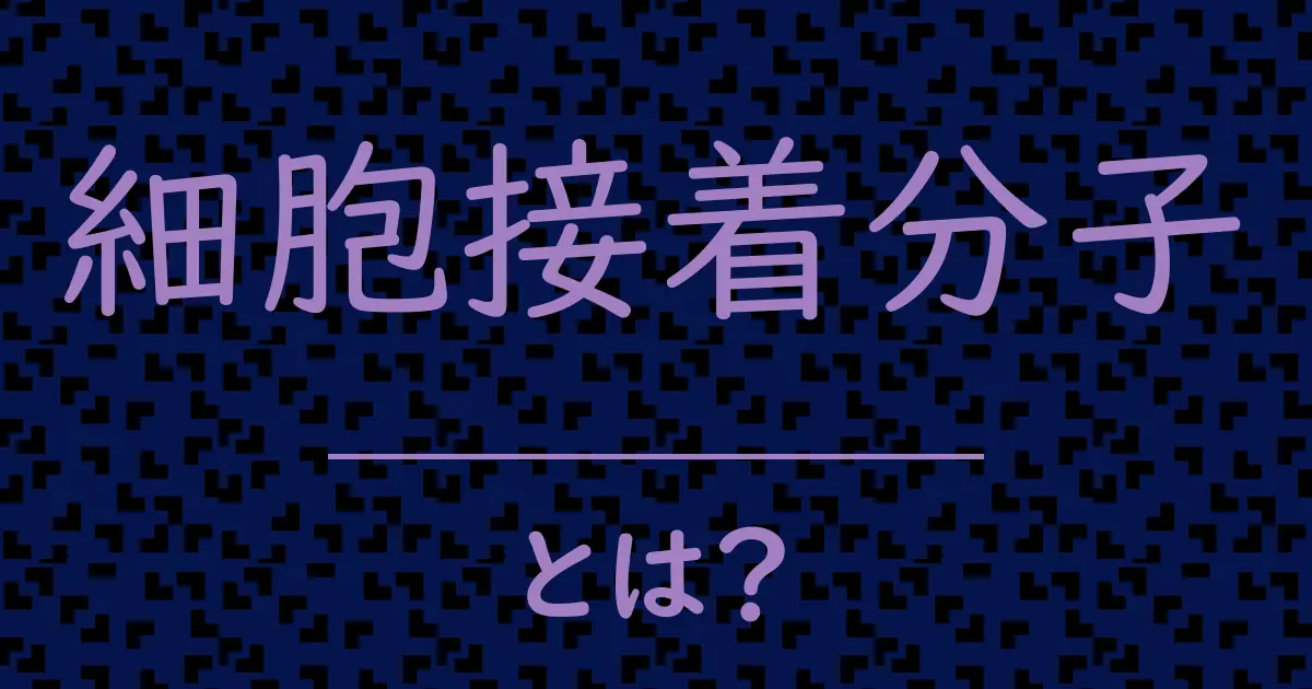 細胞接着分子とは?毒舌で解説!