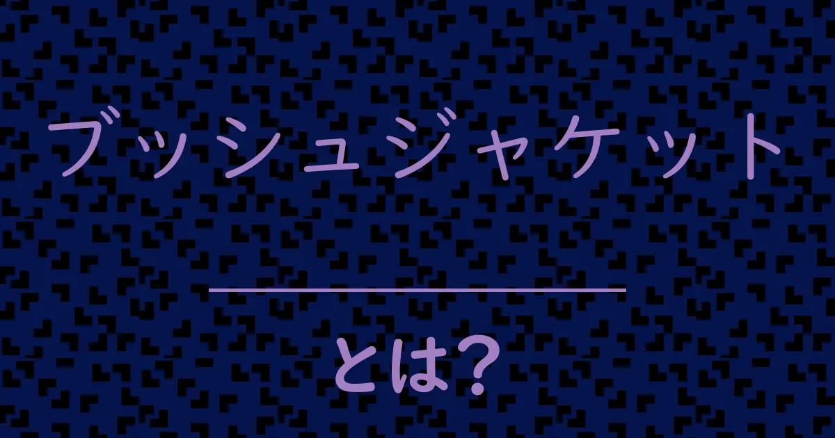 ブッシュジャケットとは?毒舌で解説!