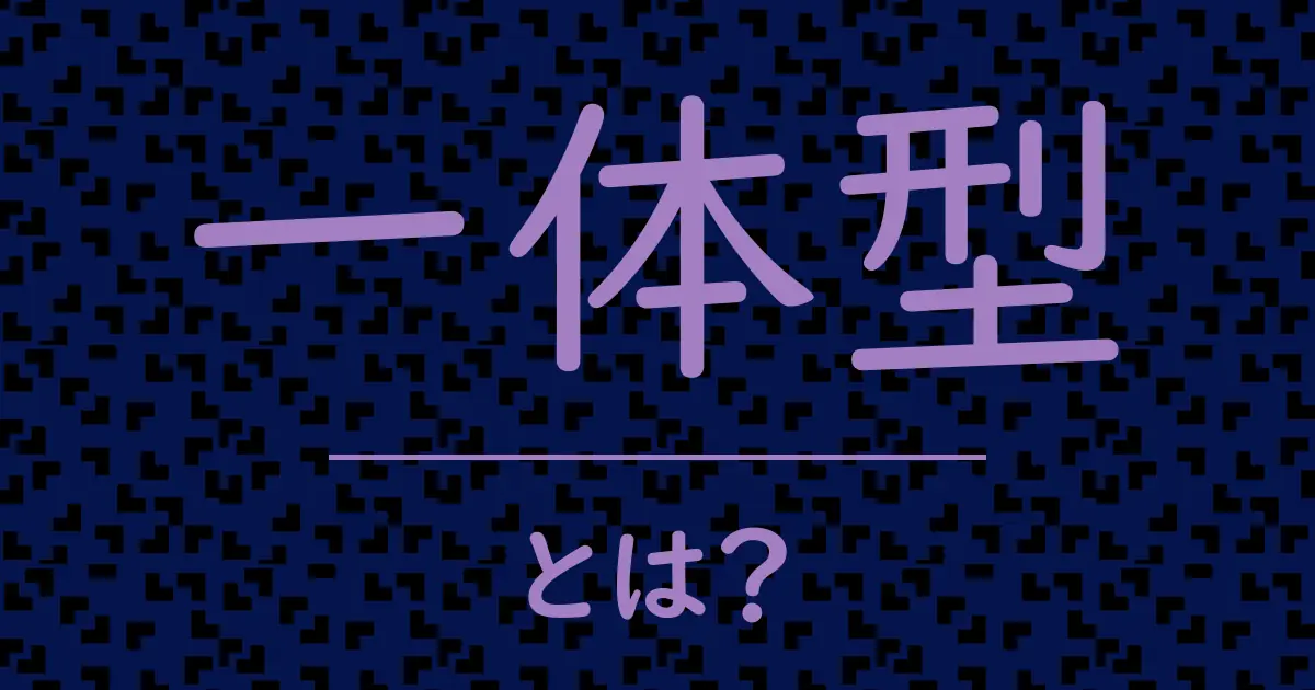 一体型とは?毒舌で解説!