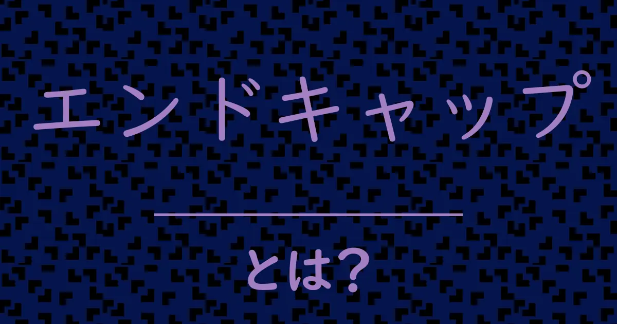 エンドキャップとは?毒舌で解説!